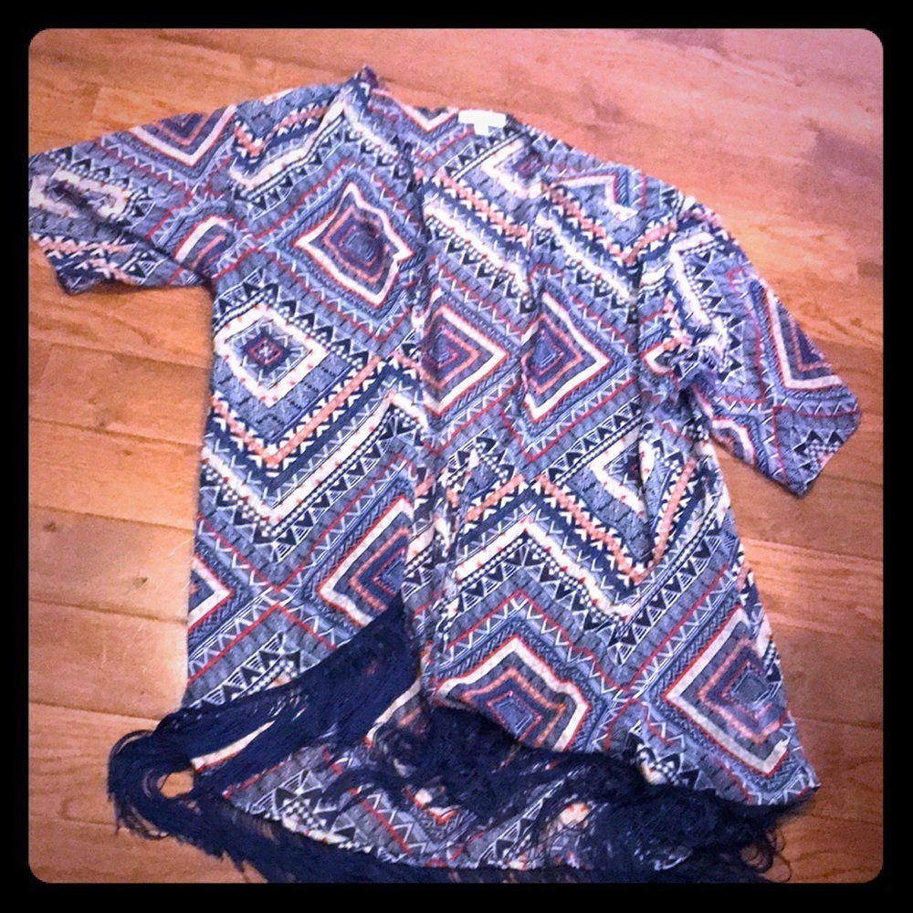 HALO size M jacket with fringe bottom